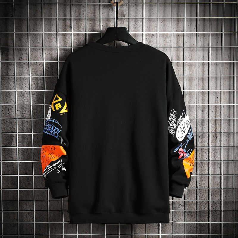 SingleRoad Mens Crewneck Sweatshirt Men Harajuku Oversized Japanese Streetwear Hip Hop Black Hoodie Men Sweatshirts Hoodies - Image 3