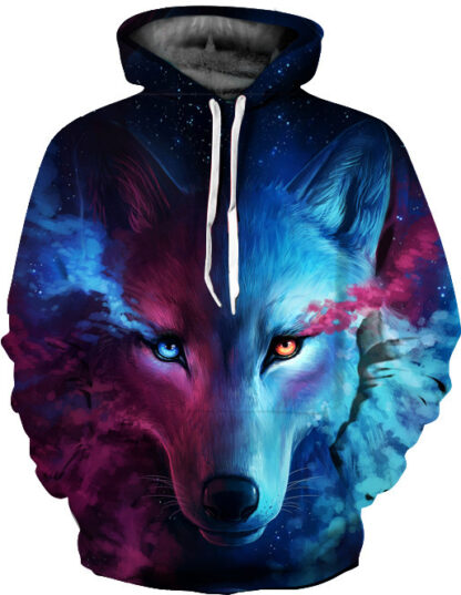 3D digital printing hoodie with vivid patterns
