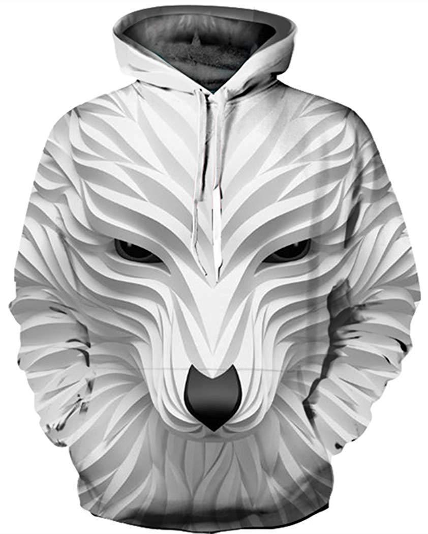 Long Sleeve Hoodies Men Casual Pullovers Hooded Animal 3D Printed Streetwear Boys Sweatshirt Jackets - Image 5