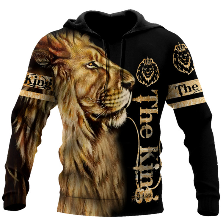Hoodies For Men Cool Animal-print Streetr - Image 9