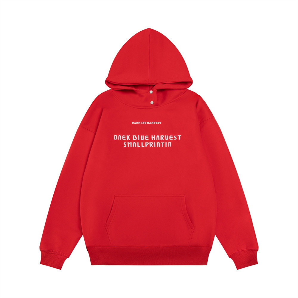 Fashion American Letters Embroidered Hoodie Men