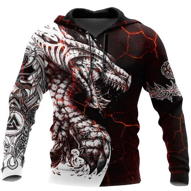 Hoodies For Men Cool Animal-print Streetr - Image 5